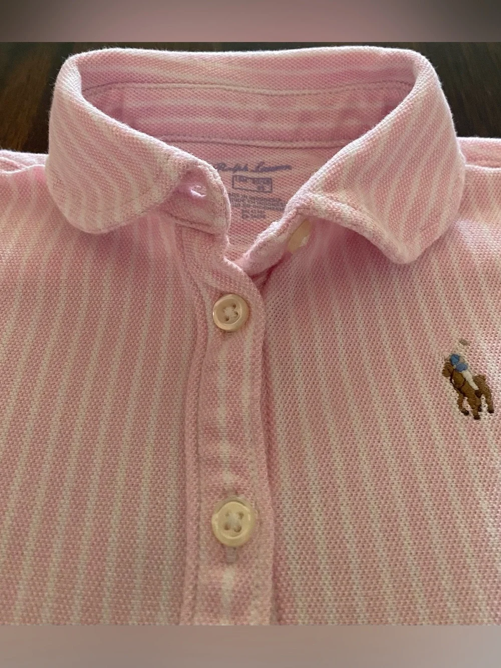 Ralph Lauren Knit Oxford Striped Polo Dress with Bloomer